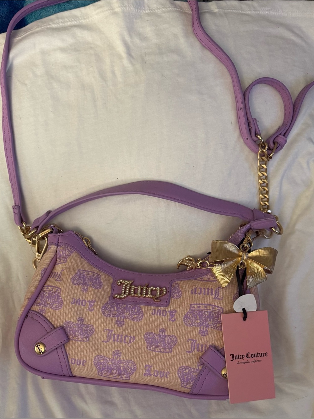 Juicy Couture Vintage Couture Shoulder Bag in Violet